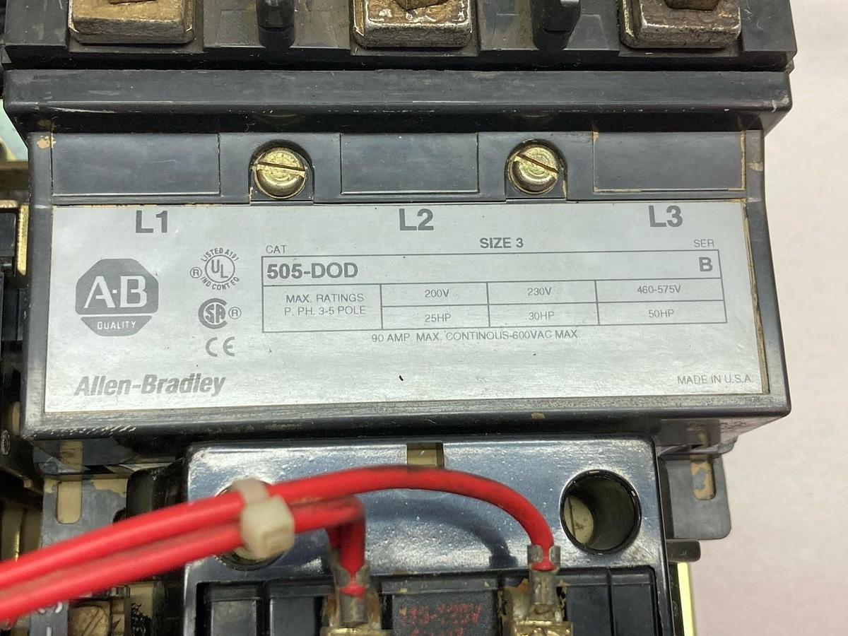 Allen-Bradley,505-DOD,Size 3 Reversing Starter Ser B