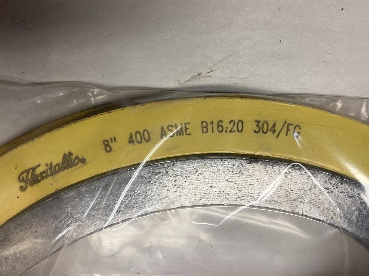 Flexitallic,400 ASME,8 Inch Spiral Round Gasket B16.20 304/FG LOT OF 4