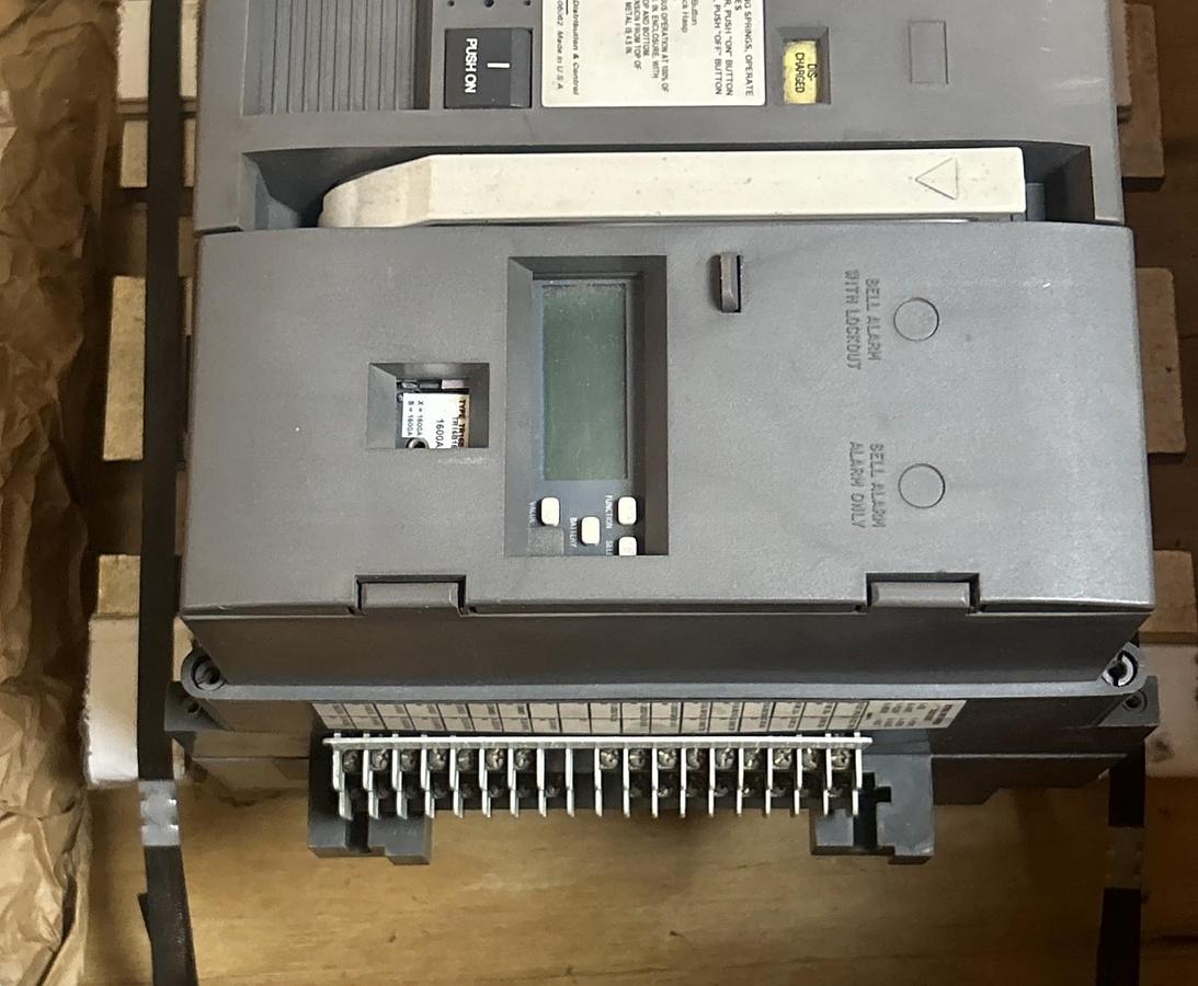 Used GENERAL ELECTRIC,SSF1616LI,STD BREAK CIRCUIT BREAKER 1600A 600V REFURBISHED