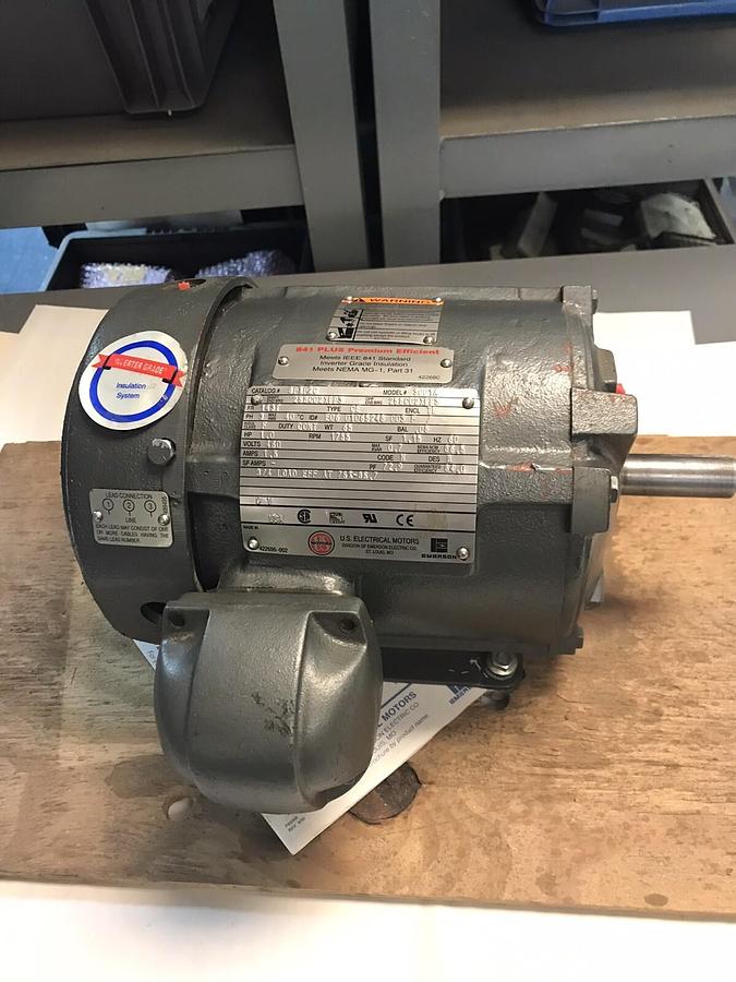 US Motors,8P1P2C,Motor 1Hp 1755RPM 460V Frame 143T
