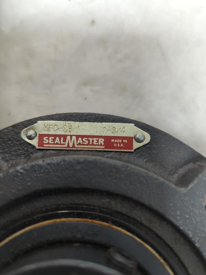 SEALMASTER,MFC-28,FLANGE MOUNT 4-BOLT BASE BEARING 1-3/4 IN BORE NOS