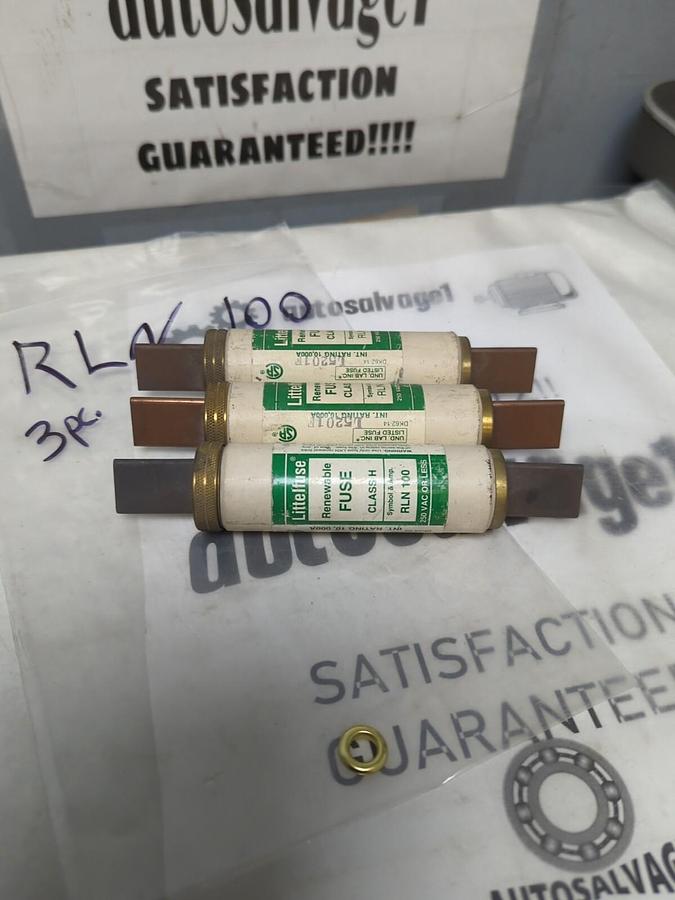 LITTELFUSE,RLN-100,RENEWABLE FUSE LOT OF 3 NOS