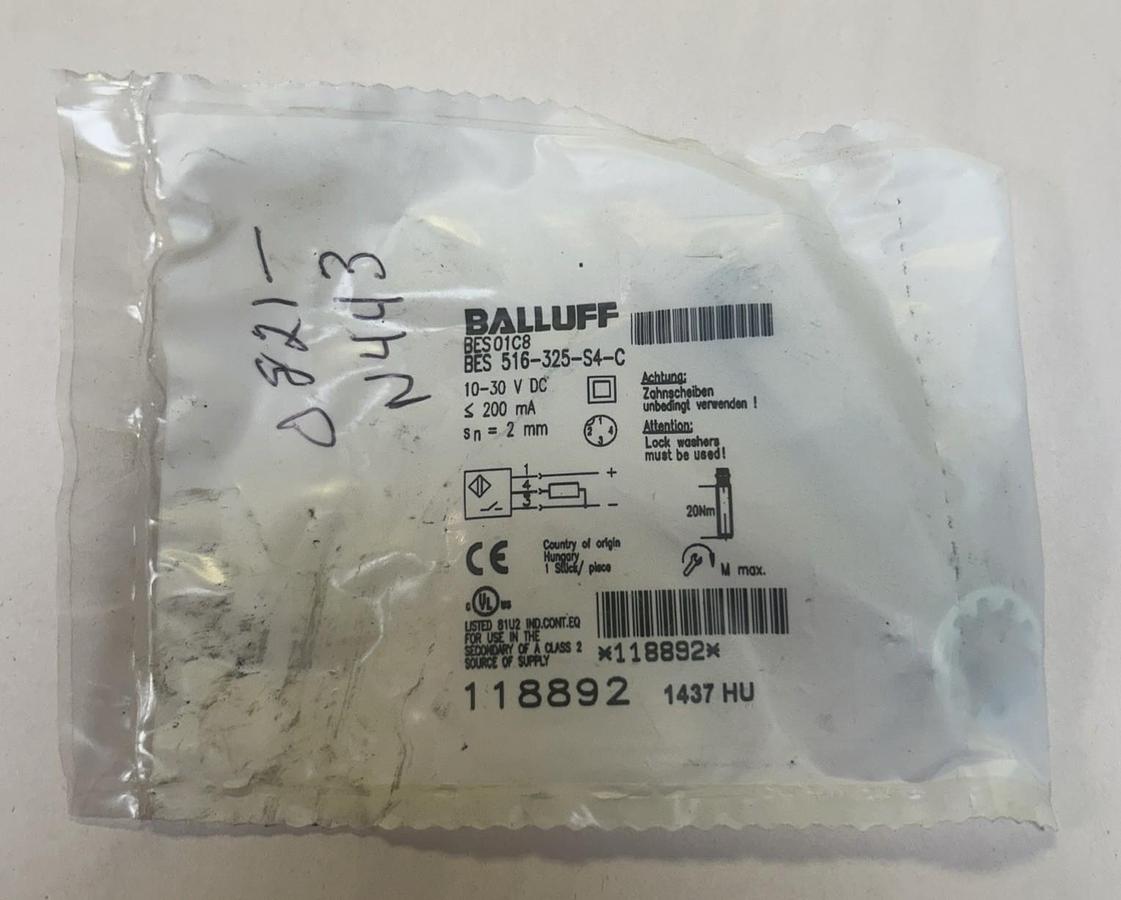BALLUFF,BES516-325-S4-C,PROXIMITY SENSOR NOS