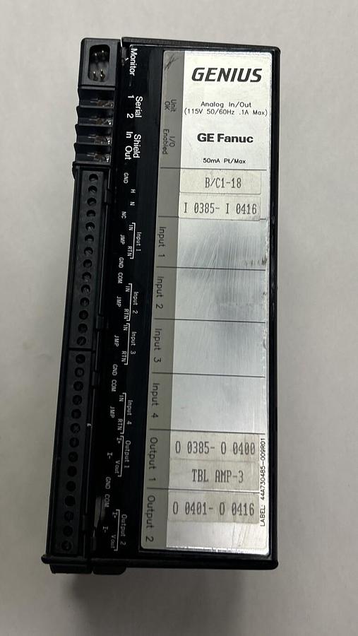Used GE FANUC,IC660EBA100D,GENIUS BLOCK I/O MODULE