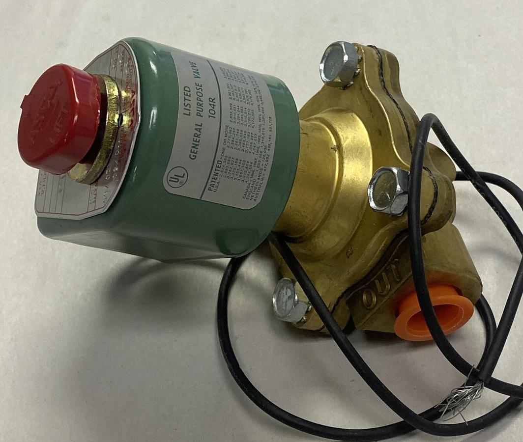 ASCO,8210C33,SOLENOID VALVE 3/8 IN 110/120V NEW NO BOX