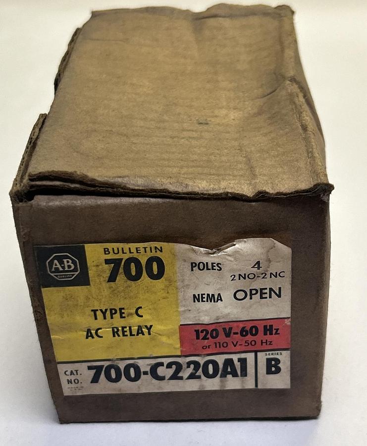 Used ALLEN BRADLEY,700-C220A1,AC RELAY NEW