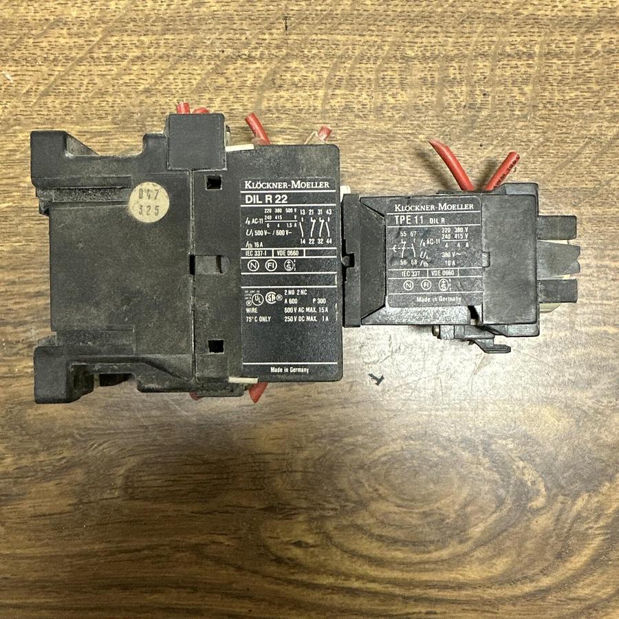 Used Klockner-Moeller,DIL R22,WTPE 11 DIL R Pneumatic Timer Module