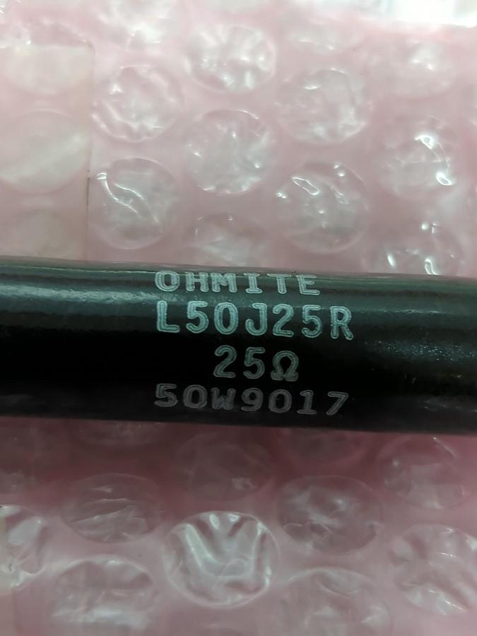 OHMITE,L50J25R,RESISTOR 250 OHM 50W NOS