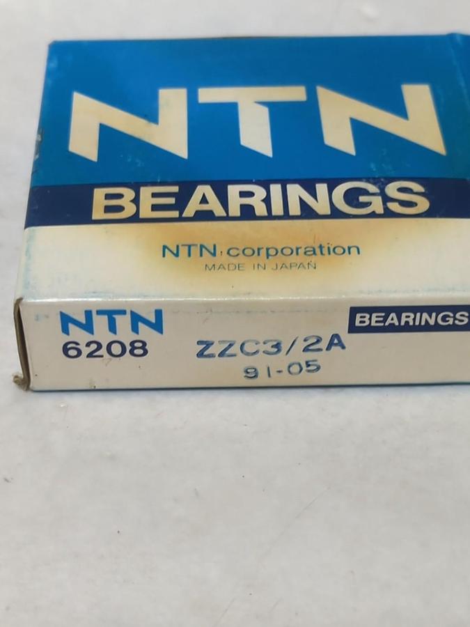 NTN,6208 ZZC3/2A,DOUBLE SHIELDED BALL BEARING NOS