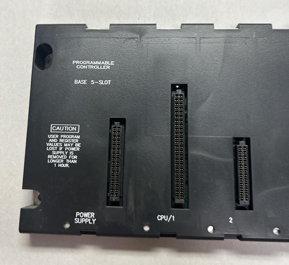 Used GE FANUC,IC693CHS397B,FIVE SLOT BASE MODULE