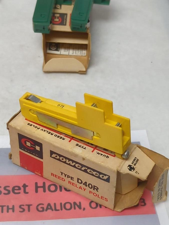 CUTLER-HAMMER,D40R PB&PA,TYPE N.O. REED RELAY POLES LOT OF 9 NOS