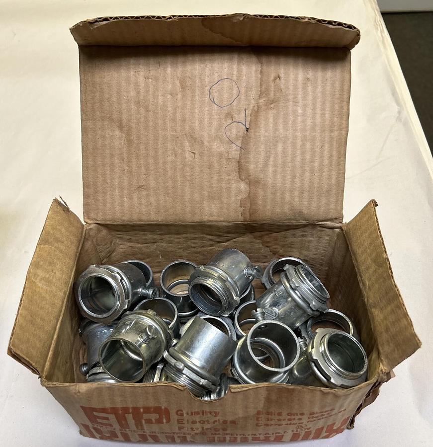 ETP,C-33,STEEL SET SCREW CONNECTORS 1INCH LOT OF 20 NOS