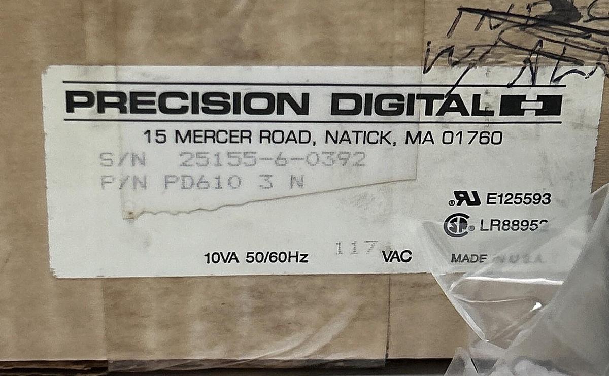PRECISION DIGITAL,PD610-3-N,DIGITAL PANEL METER NEW