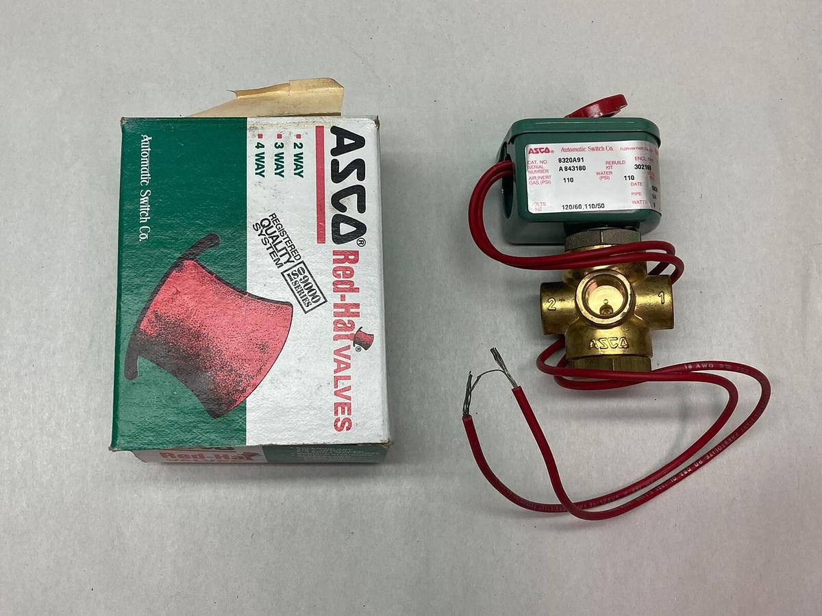 Asco,8320A009,3-Way General Service Solenoid Valve 120/60V