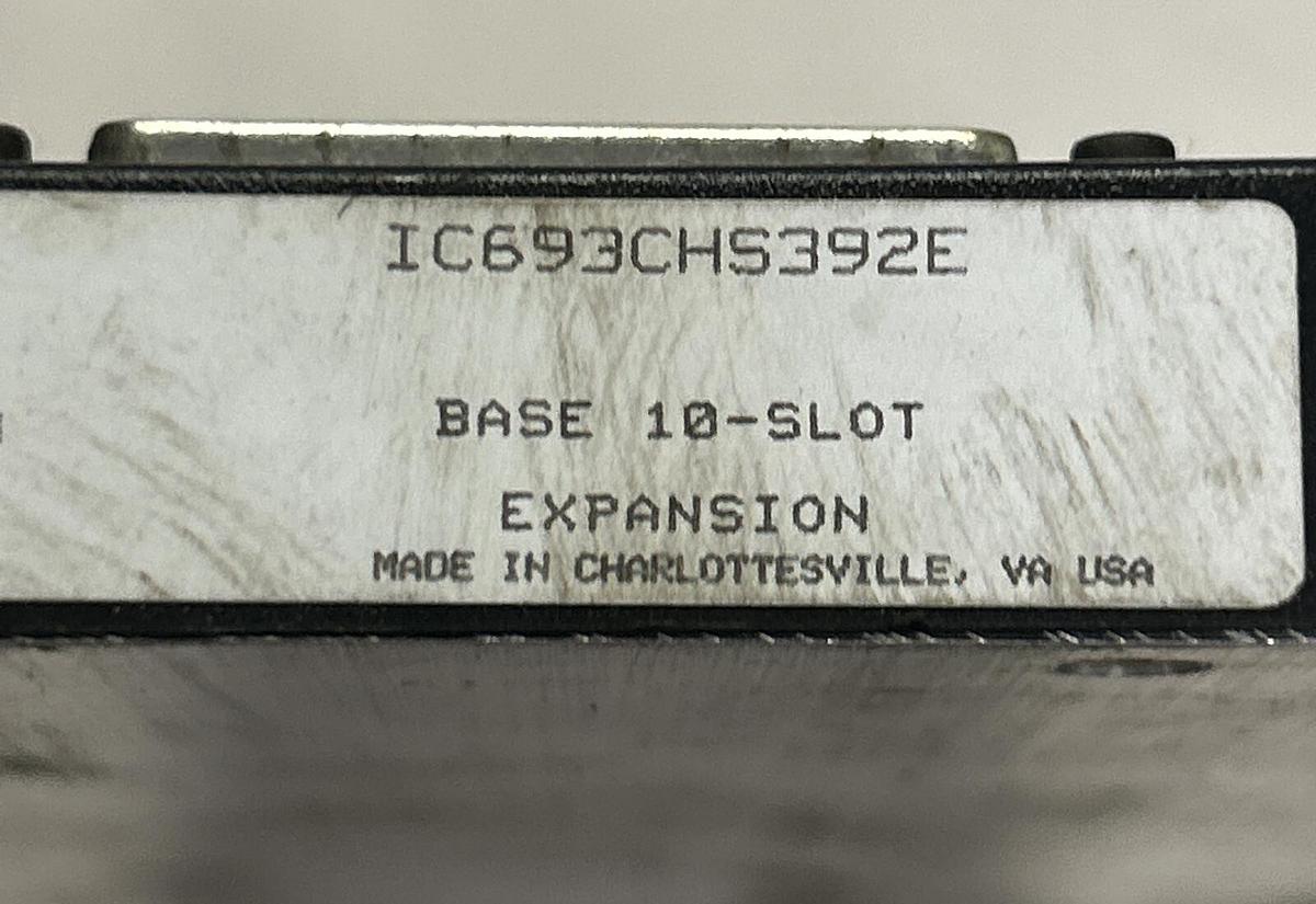 Used GE FANUC,IC693CHS392E,10 SLOT EXPANSION BASEPLATE