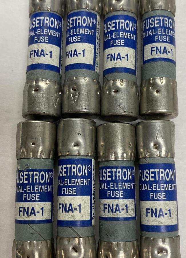 Cooper Bussmann,FNA-1,Fusetron Fuse Lot Of 8 NOS