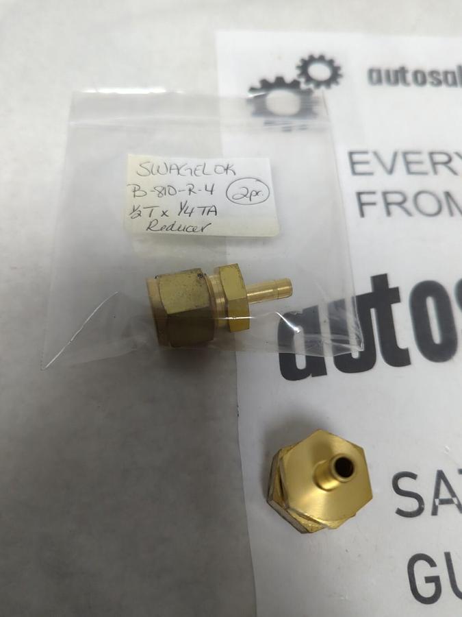 SWAGELOK,B-810-R-4,1/2T X 1/4TA REDUCER LOT OF 2 NOS