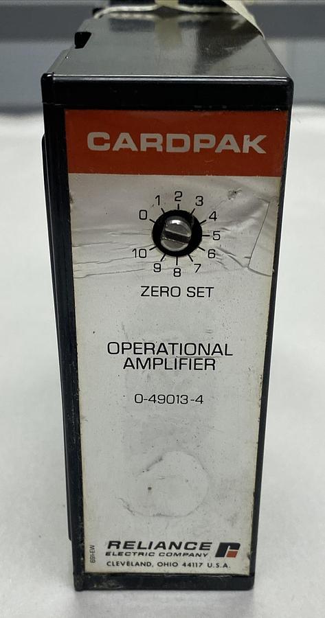 Used RELIANCE,0-49013-4,OPERATIONAL AMPLIFIER CARDPAK REFURBISHED