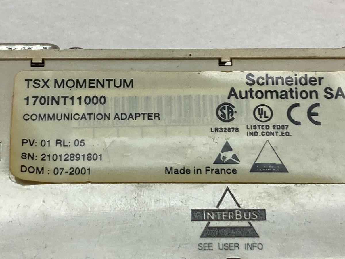 Used Schneider Electric,170INT11000,Communication Adapter