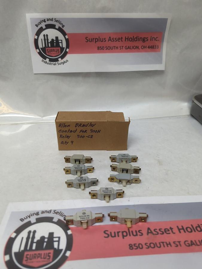 Used ALLEN-BRADLEY,700-C2,CONTACT CARTRIDGE LOT OF 9 PRE-OWNED