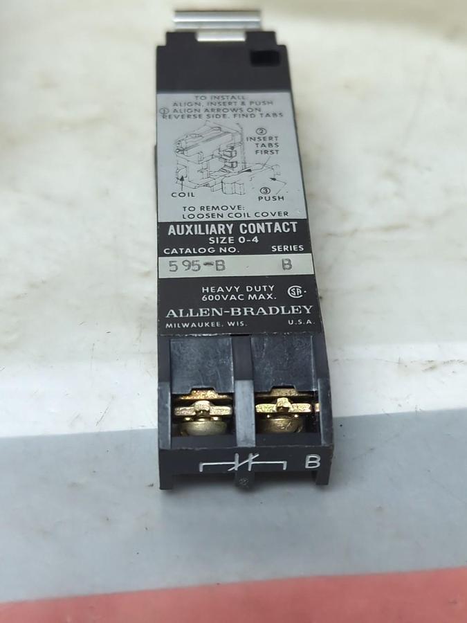 ALLEN BRADLEY,595-B,SERIES B AUXILIARY CONTACT ASSEMBLY NOS