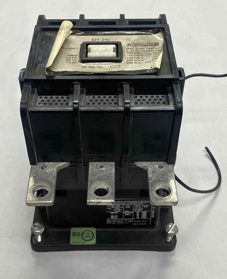 Used ABB,SK-825-402,Contactor 230A 600V