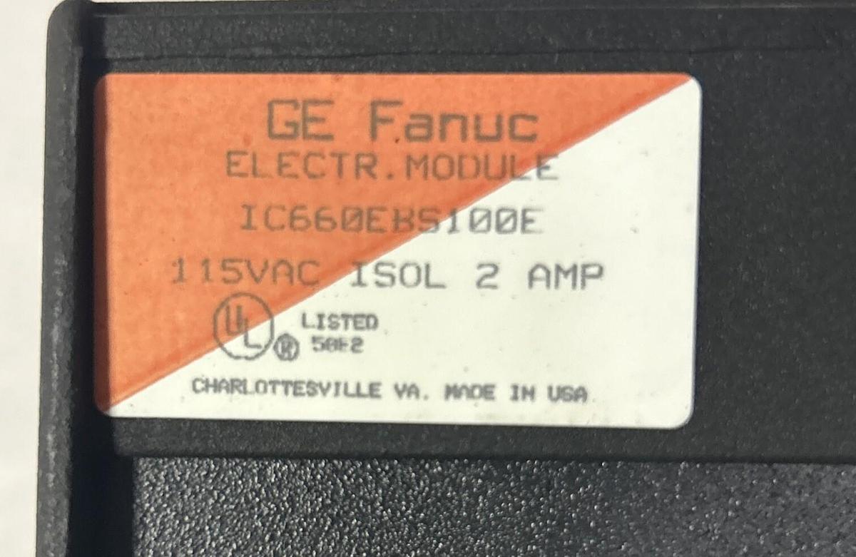 Used GE FANUC,IC660EBS100E,GENIUS BLOCK I/O MODULE