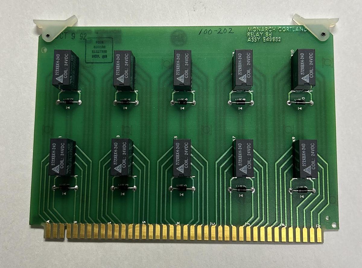 Used MONARCH CORTLAND,E49932,RELAY BOARD