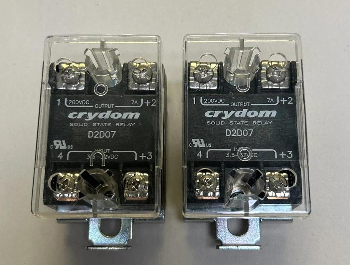 Used CRYDOM,D2D07,SOLID STATE RELAY LOT OF 2
