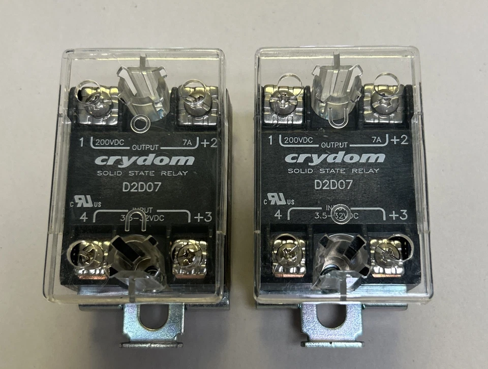 Used CRYDOM,D2D07,SOLID STATE RELAY LOT OF 2