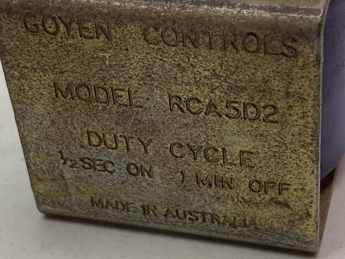 Used Goyen Control,RCA5D2,Solenoid Valve