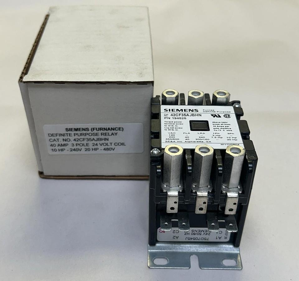 SIEMENS,42CF35AJBHN,DEFINITE PURPOSE CONTACTOR NOS