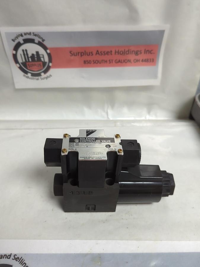 Used DAIKIN,KS0-G0Z-2BP-30,SOLENOID VALVE DC24V PRE-OWNED