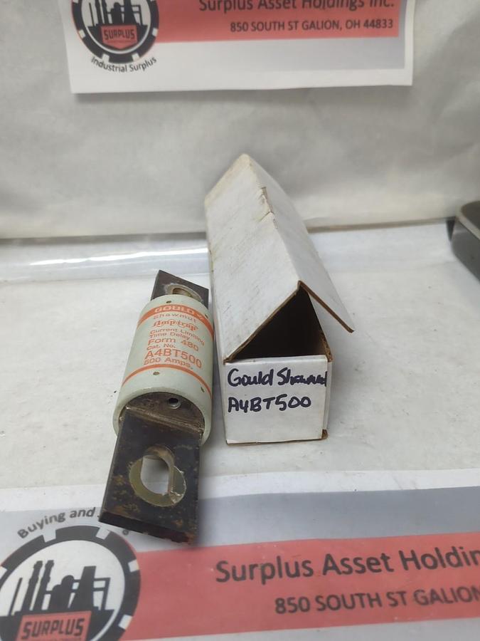Used GOULD SHAWMUT,A4BT500,AMP-TRAP 500 AMP FUSE PRE-OWNED