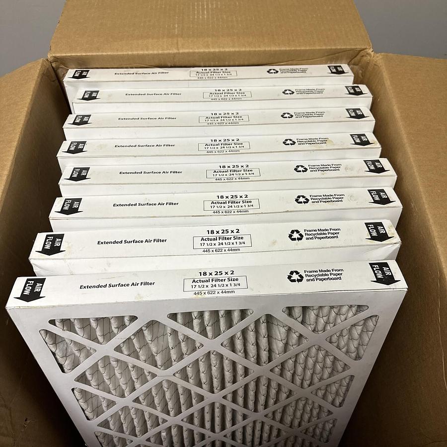 Airguard Filter,DP13-STD2-285 18X25X2,Air Filter Box of 8