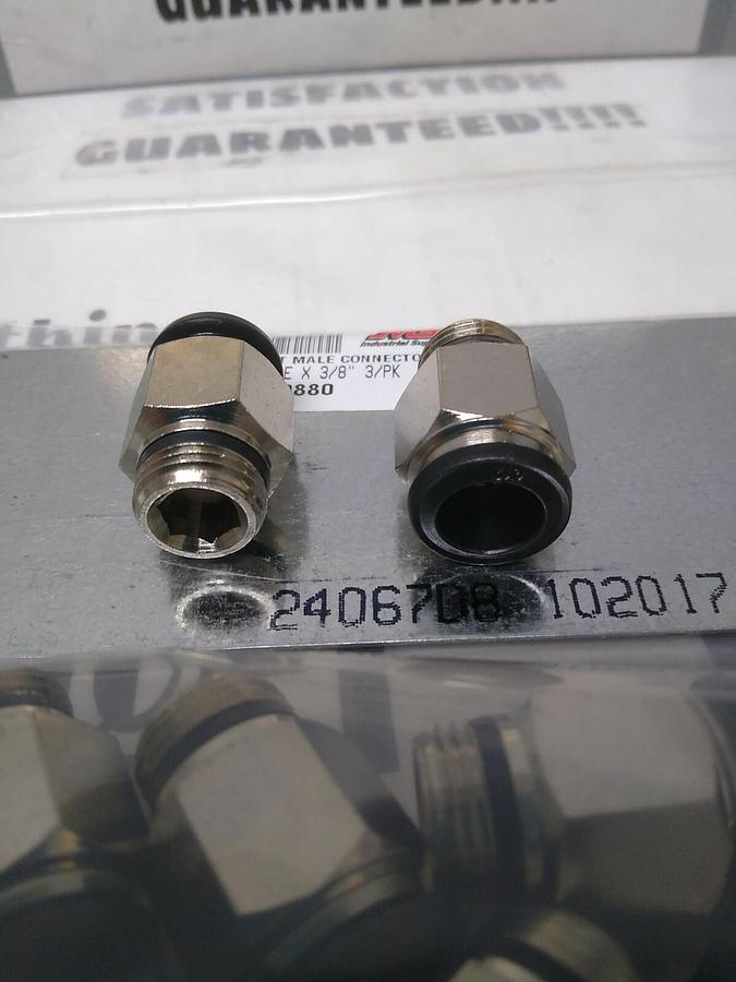 UNBRANDED,61760880,TUBE STRAIGHT MALE CONNECTOR 12MMX3/8 IN LOT OF 14 NOS