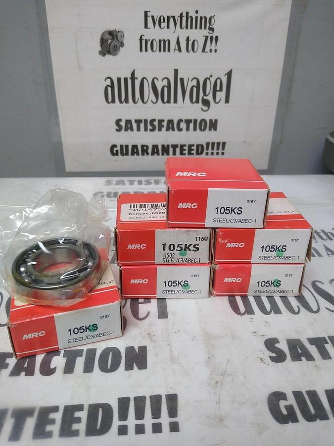 MRC,105KS,DEEP GROOVE BALL BEARING LOT OF 6 NOS