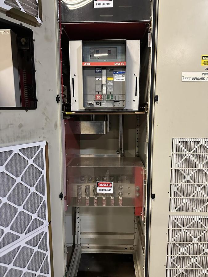 Used ABB,DCV702-2050-76,DC PANEL CONVERTER DRIVE DCS502-2050 SACE-F2 BRK 600VDC 2050A