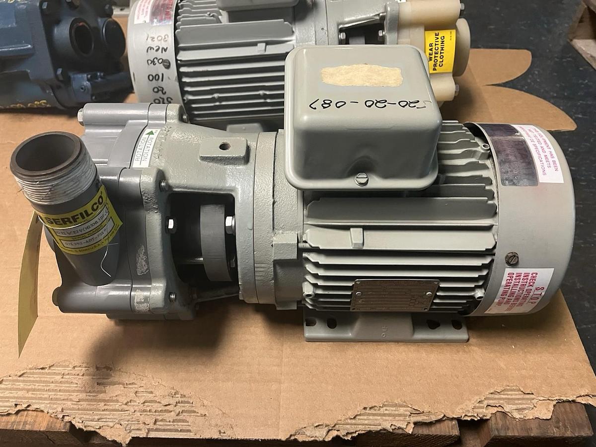 Used SERFILCO,H2-X1-1/2CE2V(M2xM1)-D2.0,SERIES HE HORIZONTAL CHEMICAL PUMP 2HP 2X1.5