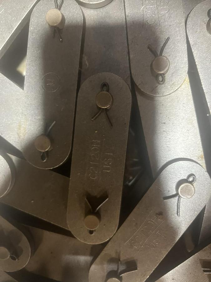 Tsubaki,C2120H-COT,10FT Roller Chain Double Pitch Heavy Series Cotter Lot of 24