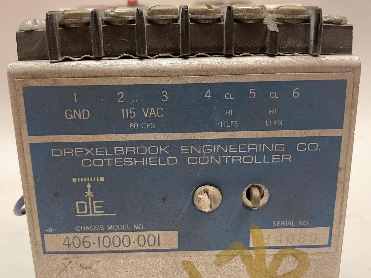 Used Drexelbrook Engineering,406-1000-001,Coteshield Controller