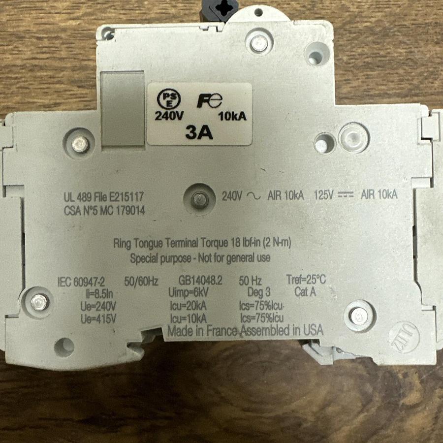 Used Schneider Multi 9,C30 3A,Circuit Breaker