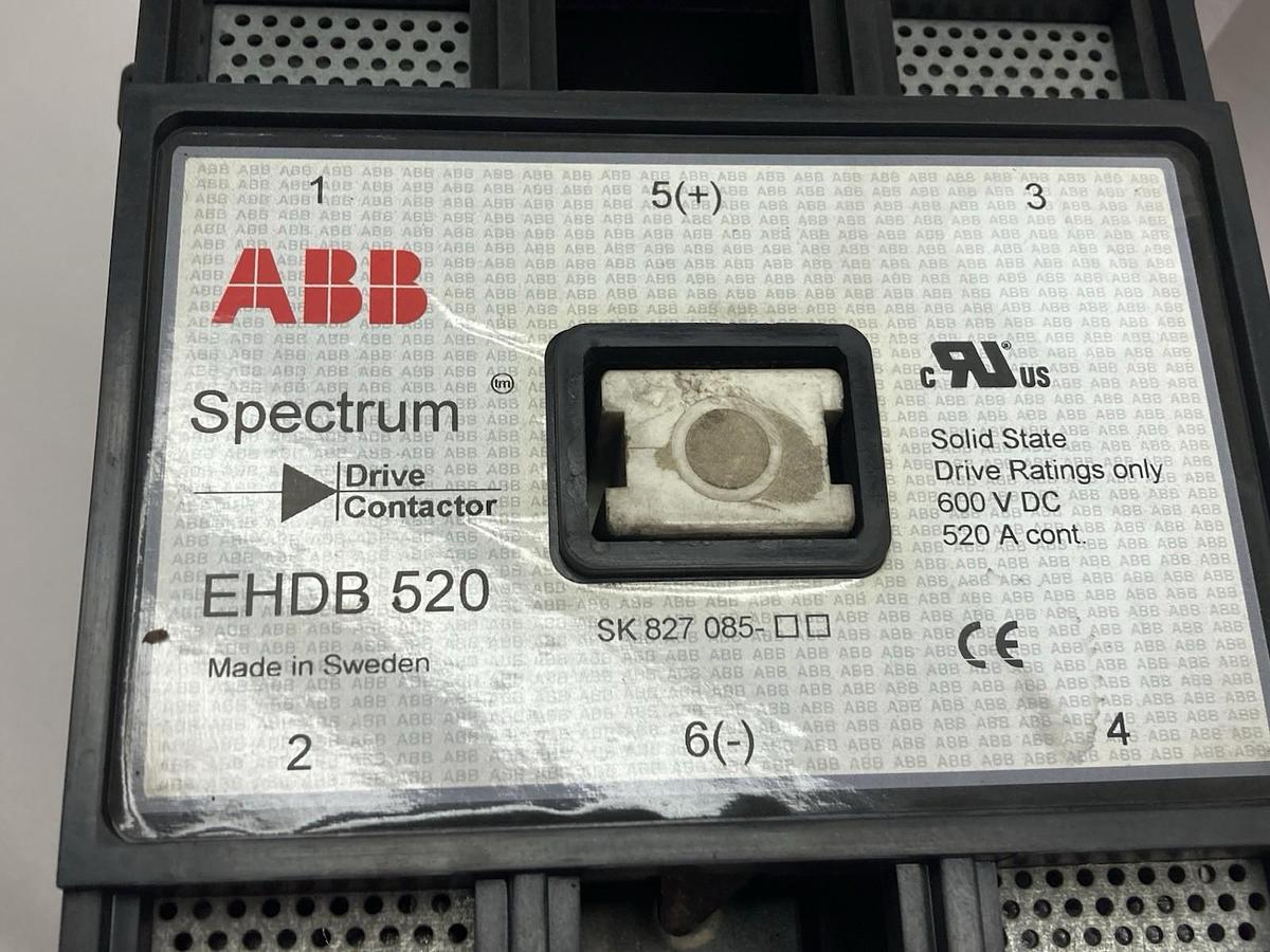 Used ABB,EHDB 520,Drive Contactor 600VDC SK-827-085