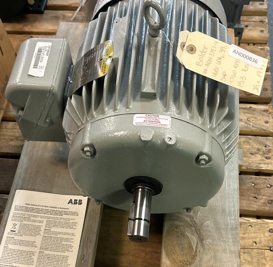 BALDOR,AEM3787-4,MOTOR 5HP 1760RPM 460V 3PH 215/213 FRAME NOS