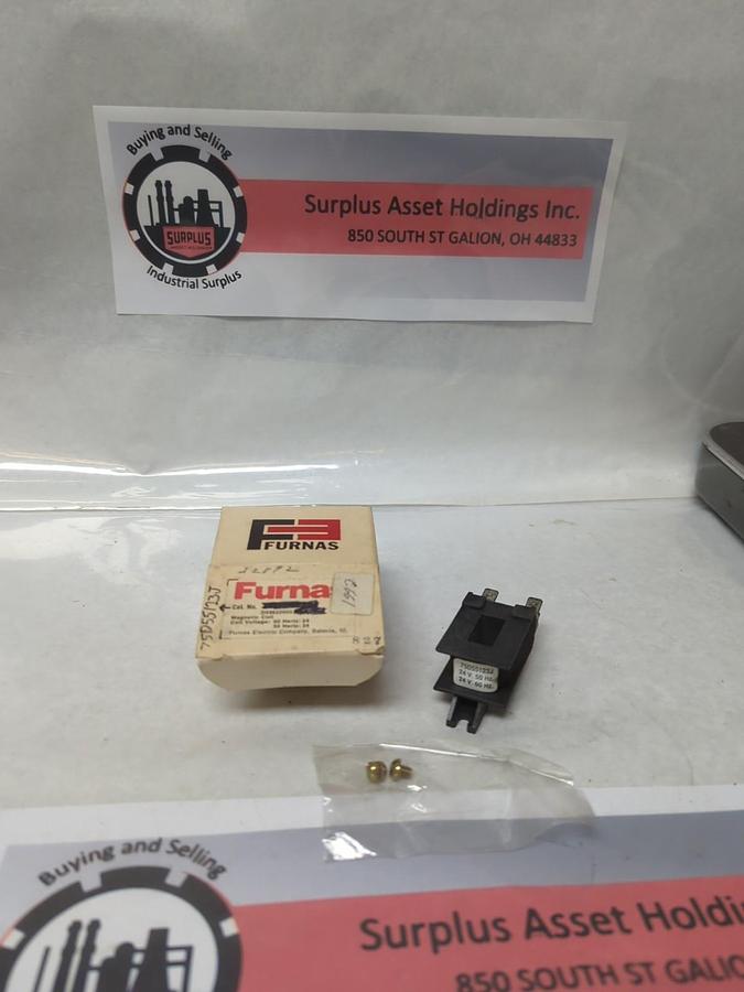 FURNAS,75D55123J,MAGNETIC COIL 24V 50HZ 24V 60HZ NOS