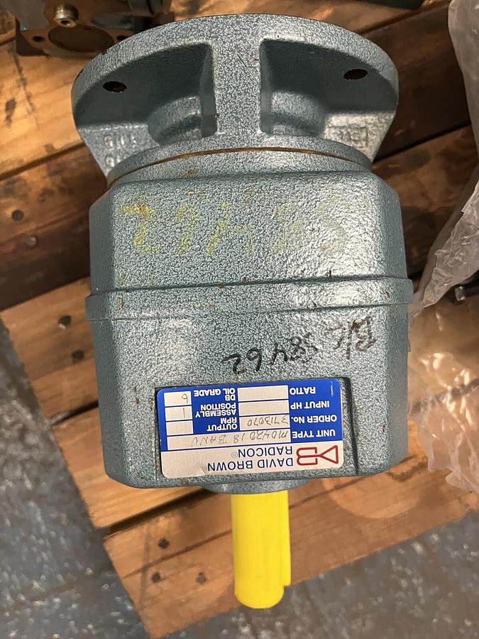 Used DB RADICON,M0420-18-BANU,GEAR SPEED REDUCER