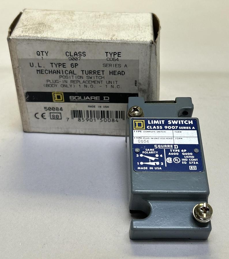 SQUARE D,9007C054,LIMIT SWITCH BODY ONLY NOS