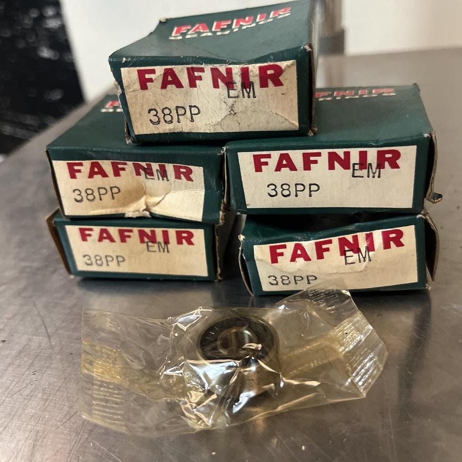 FAFNIR,38PP,DEEP GROOVE RADIAL BALL BEARING LOT OF 5