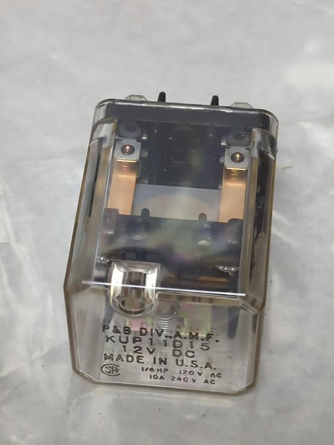 POTTER & BRUMFIELD,KUP11D15,RELAY 10 AMP 12V DC NOS