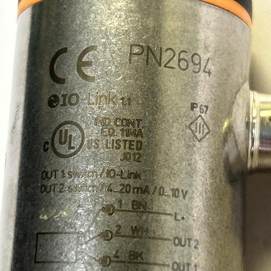 Used EFECTOR IFM,PN2694,PRESSURE SENSOR